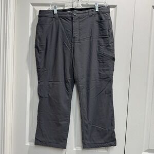 EDDIE BAUER Women's Size 14 Gray Fleece-Lined Pants EUC